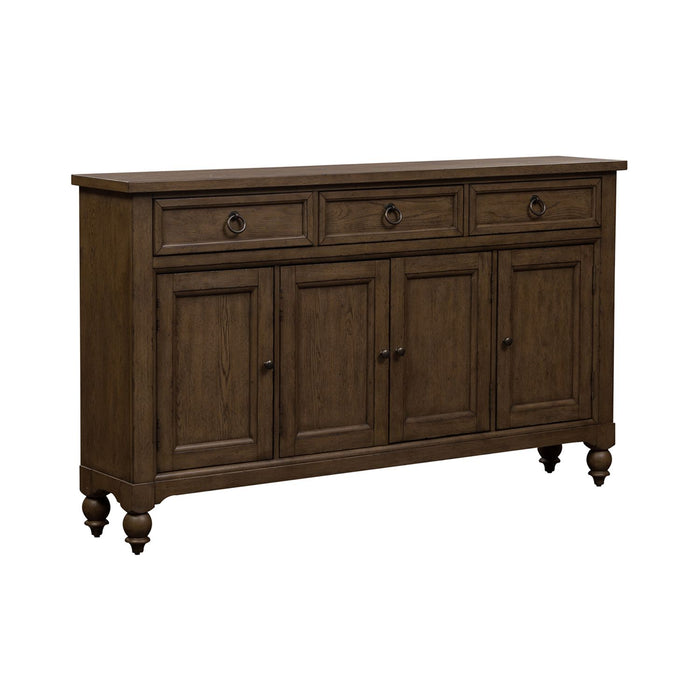 Americana Farmhouse Hall Buffet in Dusty Taupe - homePLUS (Binghamton, NY)