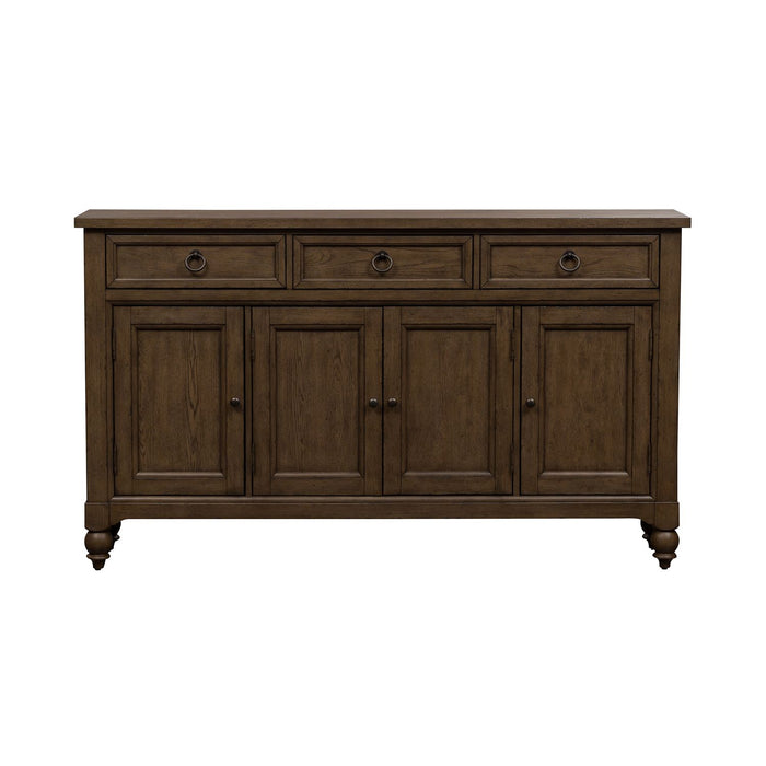 Americana Farmhouse Hall Buffet in Dusty Taupe - homePLUS (Binghamton, NY)