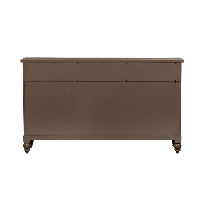 Americana Farmhouse Hall Buffet in Dusty Taupe - homePLUS (Binghamton, NY)