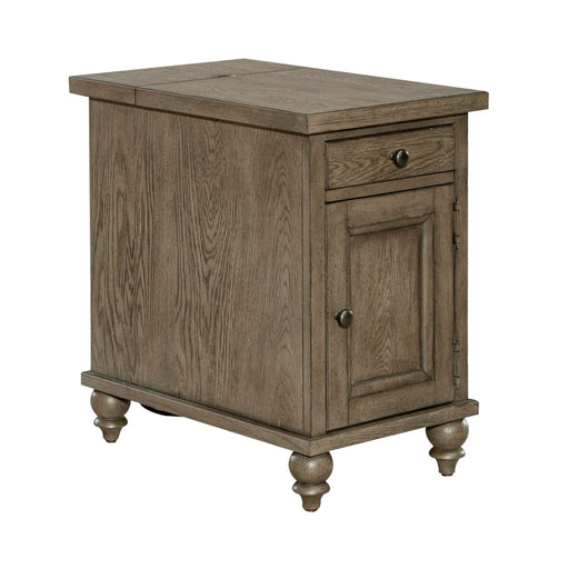 Americana Farmhouse Chair Side Table in Dusty Taupe - homePLUS (Binghamton, NY)