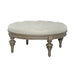 Americana Farmhouse Round Cocktail Ottoman in Dusty Taupe - homePLUS (Binghamton, NY)