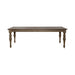 Americana Farmhouse Rectangular Leg Table in Dusty Taupe & Black - homePLUS (Binghamton, NY)