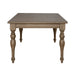 Americana Farmhouse Rectangular Leg Table in Dusty Taupe & Black - homePLUS (Binghamton, NY)