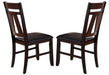 Liberty Furniture Lawson Splat Back Side Chair (Set of 2) in Light/Dark Expresso image