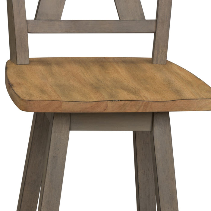 Lindsey Farm Counter Height Swivel Chair (RTA) - homePLUS (Binghamton, NY)