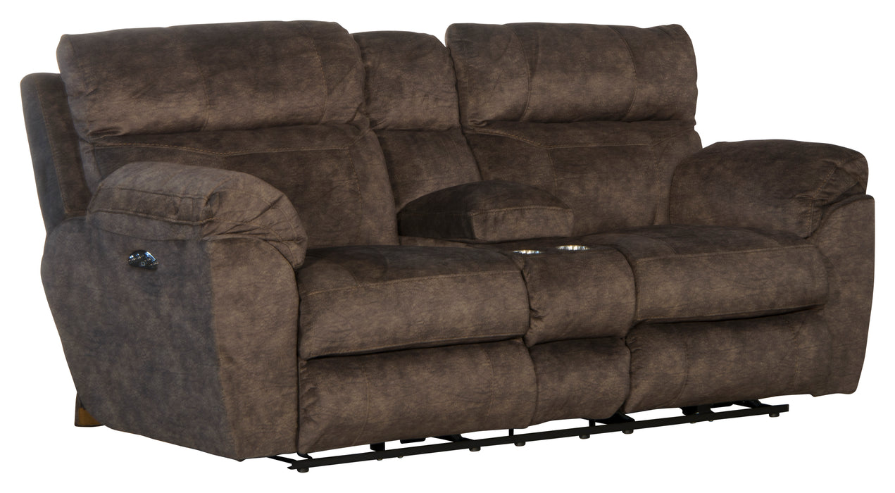 Sedona Pwr Headrest Lay Flat Recl Cnsl Loveseat w/Stg & Cupholders - homePLUS (Binghamton, NY)