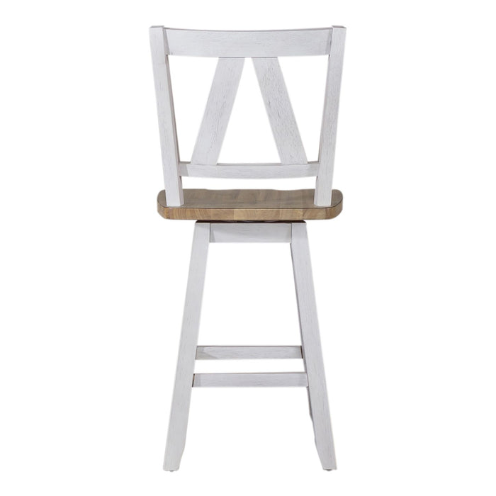Lindsey Farm Counter Height Swivel Chair (RTA) - homePLUS (Binghamton, NY)