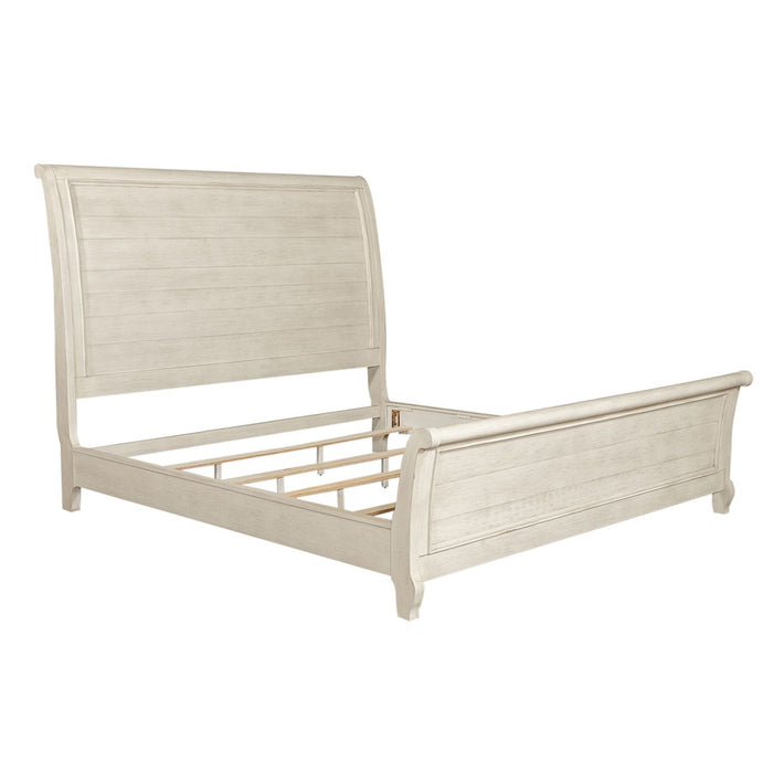 Farmhouse Reimagined King Sleigh Bed, Dresser & Mirror, Chest, Night Stand - homePLUS (Binghamton, NY)