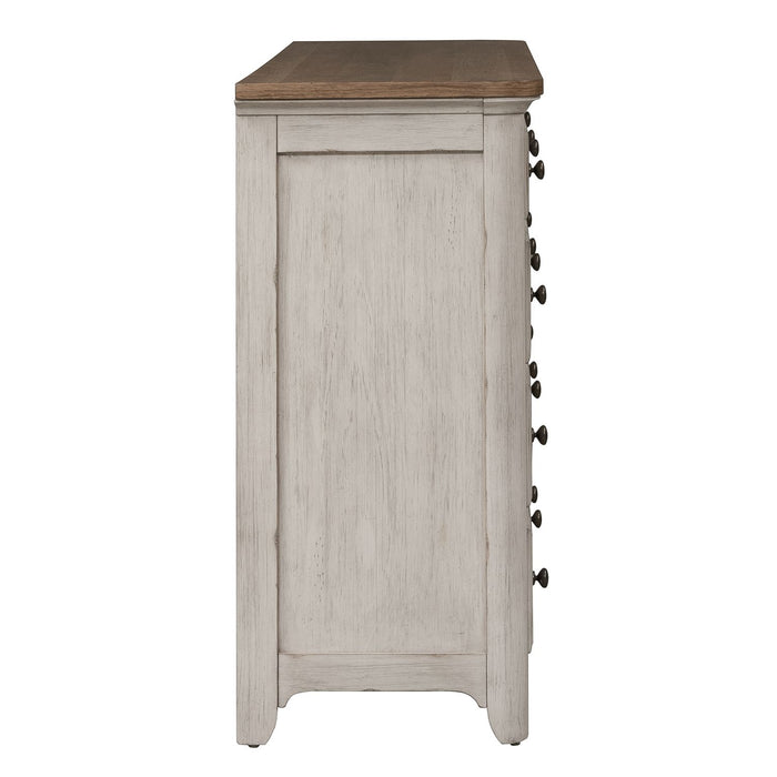 Farmhouse Reimagined Drawer Dresser in Antique White - homePLUS (Binghamton, NY)