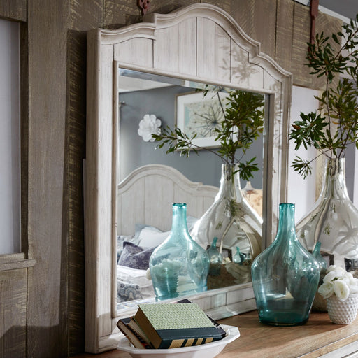 Liberty Furniture Farmhouse Reimagined Mirror in Antique White image