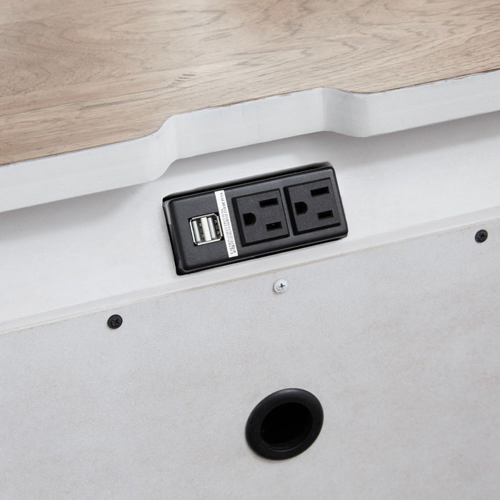 Farmhouse Reimagined Drawer Nightstand in Antique White - homePLUS (Binghamton, NY)