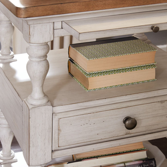 Farmhouse Reimagined Drawer Nightstand in Antique White - homePLUS (Binghamton, NY)