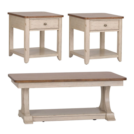 Farmhouse Reimagined 3 Piece Set (1-Cocktail 2-End Tables) - homePLUS (Binghamton, NY)