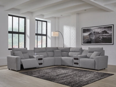 Modmax II Power Reclining Sectional with Audio Consoles - homePLUS (Binghamton, NY)