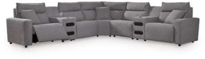 Modmax II Power Reclining Sectional with Audio Consoles - homePLUS (Binghamton, NY)