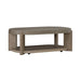 Affinity Oval Cocktail Table in Dusty Taupe with Concrete Top - homePLUS (Binghamton, NY)