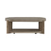 Affinity Oval Cocktail Table in Dusty Taupe with Concrete Top - homePLUS (Binghamton, NY)