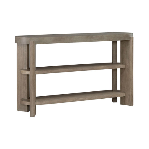 Affinity Sofa Table in Dusty Taupe with Concrete Top - homePLUS (Binghamton, NY)