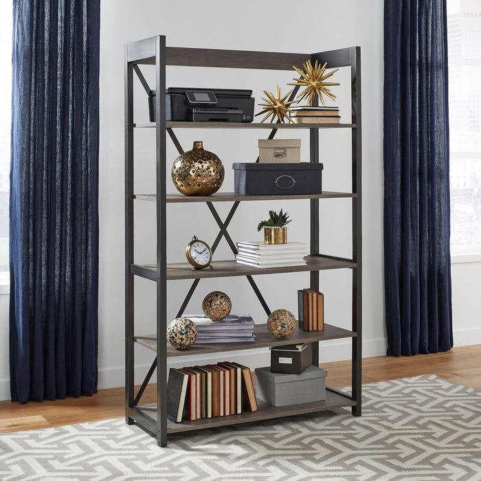 Liberty Furniture Tanners Creek Bookcase in Greystone