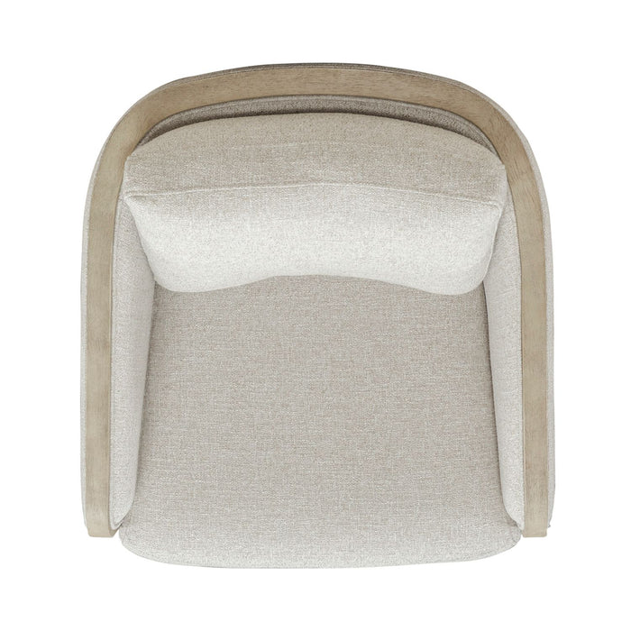 Nora Uph Swivel Accent Chair - Light Brown image