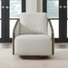 Nora Uph Swivel Accent Chair - Dark Brown image