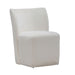 Accent Dining Accent Dining Chair w/ Casters - Ivory image