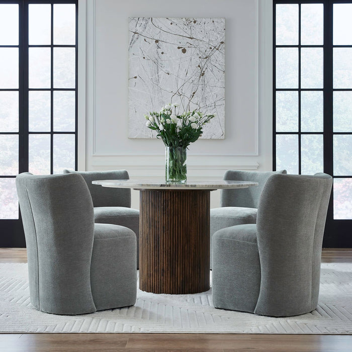 Accent Dining Accent Dining Chair w/ Casters - Sapphire image