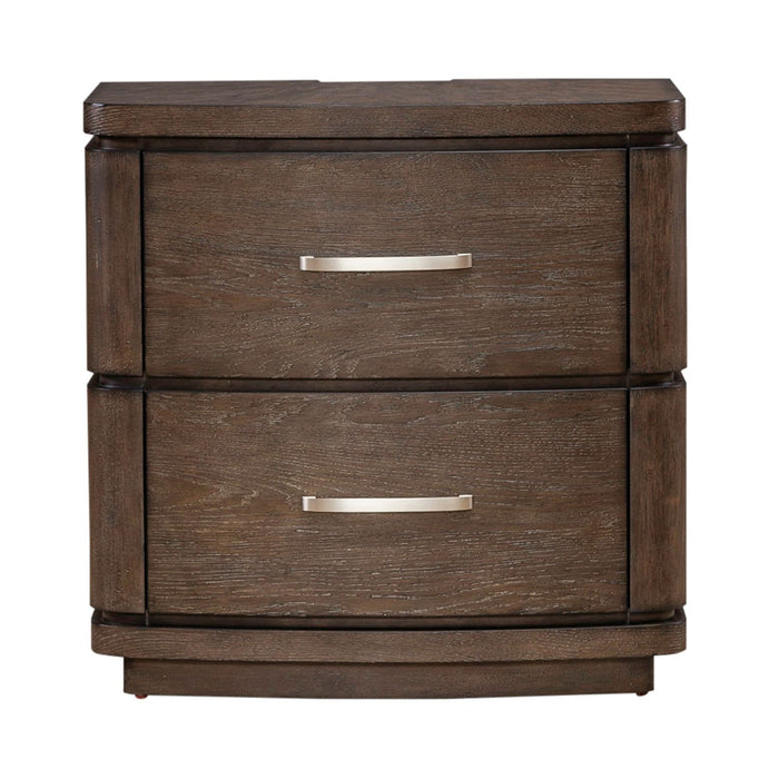 Cascade Falls Nightstand w/ Charging Station - homePLUS (Binghamton, NY)