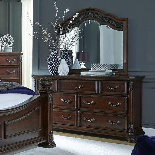 Messina Estates Queen Poster Bed, Dresser & Mirror, Chest, Night Stand - homePLUS (Binghamton, NY)