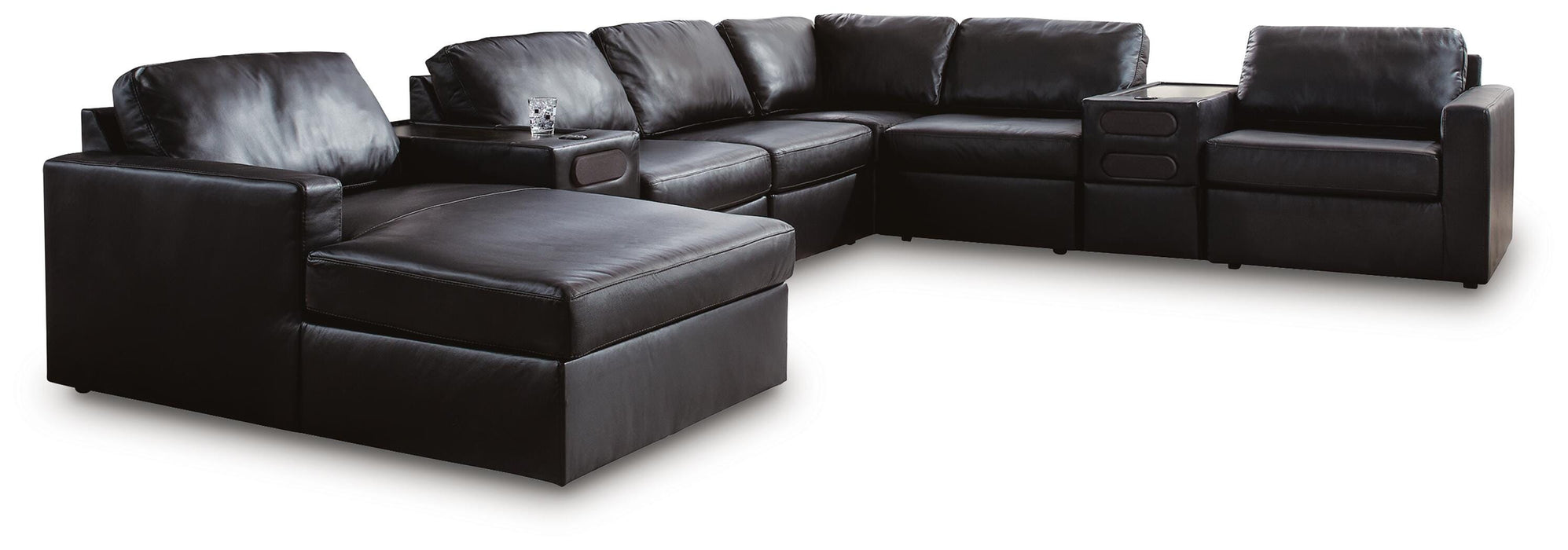 Modmax II Sectional with Chaise and Audio Consoles - homePLUS (Binghamton, NY)