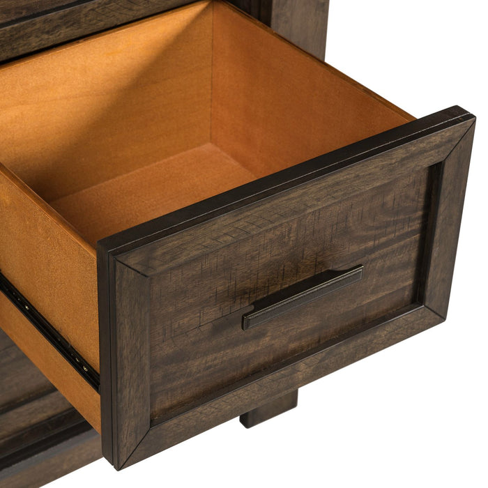 Thornwood Hills Two Sided Storage Bed, Dresser & Mirror, Chest image