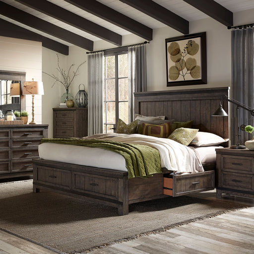 Thornwood Hills Queen Two Sided Storage Bed, Dresser & Mirror, Chest, Night Stand image