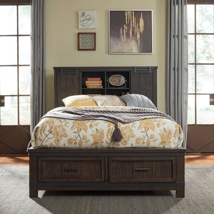 Thornwood Hills Queen Bookcase Bed, Dresser & Mirror, Night Stand - homePLUS (Binghamton, NY)