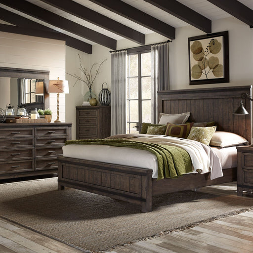 Thornwood Hills Queen Panel Bed, Dresser & Mirror image