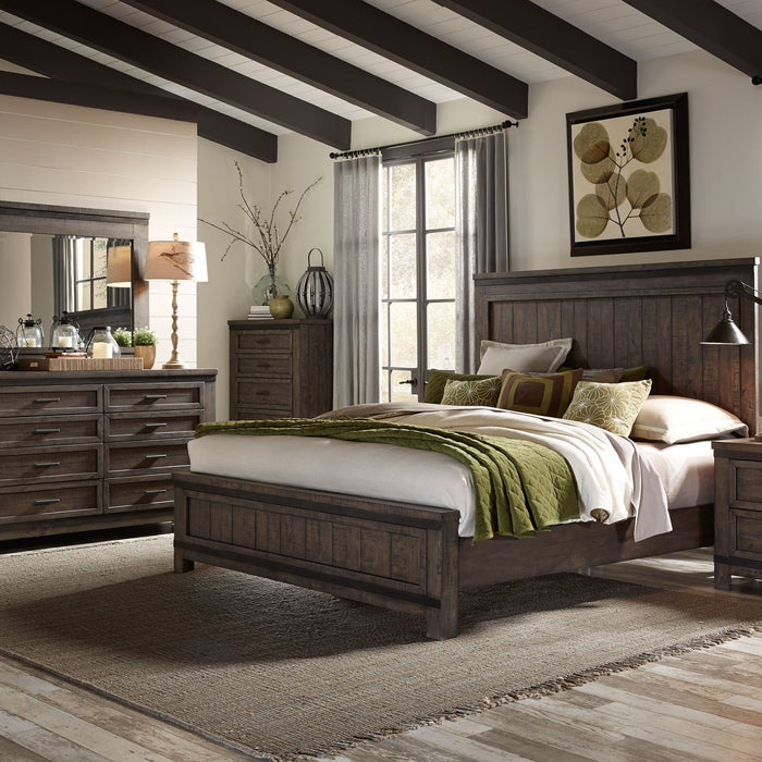 Thornwood Hills Queen Panel Bed, Dresser & Mirror image