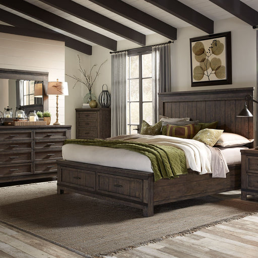 Thornwood Hills Queen Storage Bed, Dresser & Mirror image