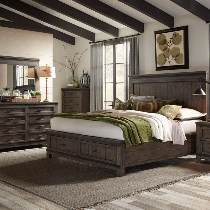 Thornwood Hills Queen Storage Bed, Dresser & Mirror image