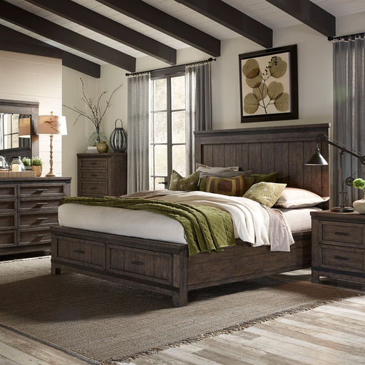 Thornwood Hills Queen Storage Bed, Dresser & Mirror, Night Stand image