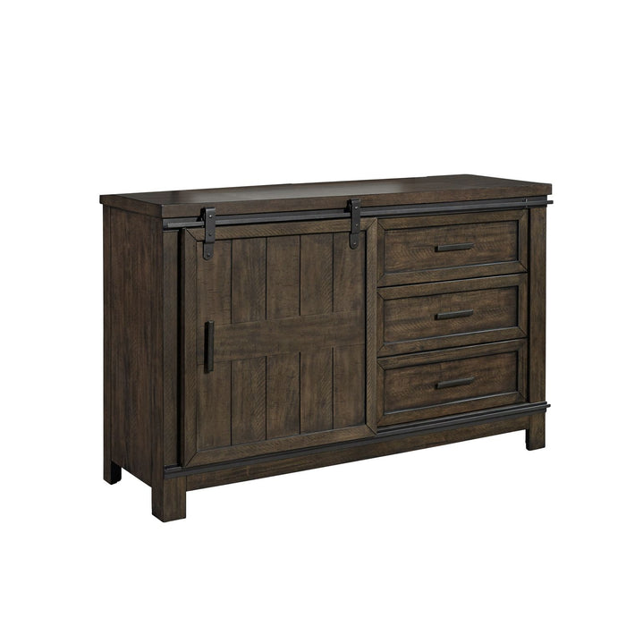 Thornwood Hills Barn Door Dresser in Rock Beaten Gray - homePLUS (Binghamton, NY)