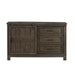 Thornwood Hills Barn Door Dresser in Rock Beaten Gray - homePLUS (Binghamton, NY)