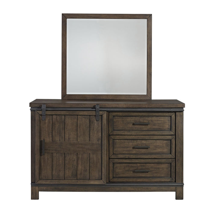Thornwood Hills Full Bookcase Bed, Dresser & Mirror - homePLUS (Binghamton, NY)