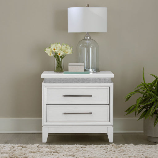 Reflections Nightstand w/ Lights and Charging Station - homePLUS (Binghamton, NY)
