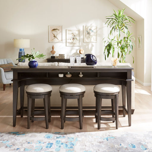 Mill Creek Console Bar Table in Peppercorn - homePLUS (Binghamton, NY)