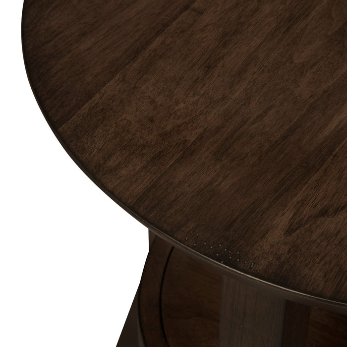 Ventura Blvd Round End Table in Bronze