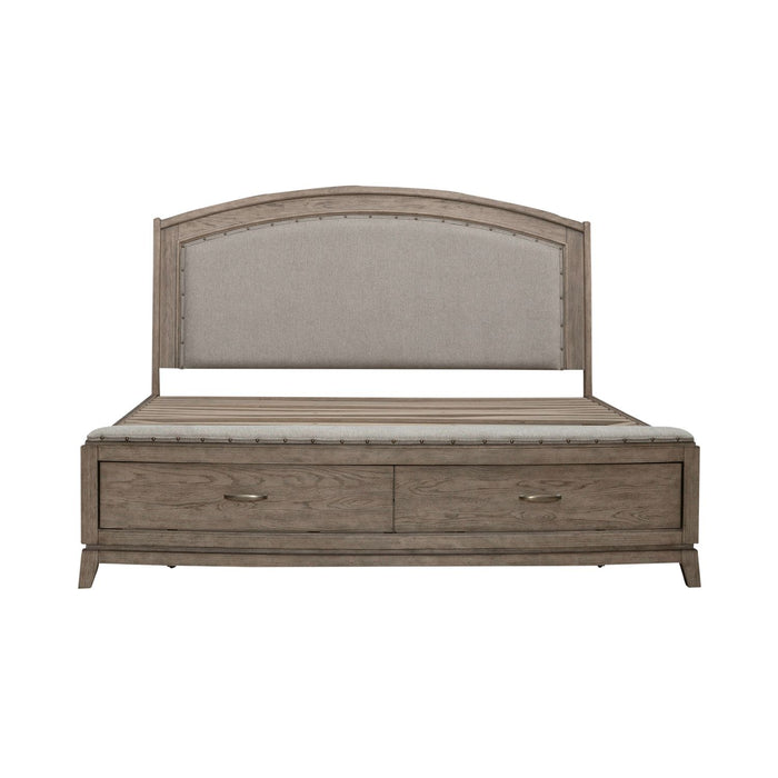 Avalon King Uph Storage Bed - homePLUS (Binghamton, NY)