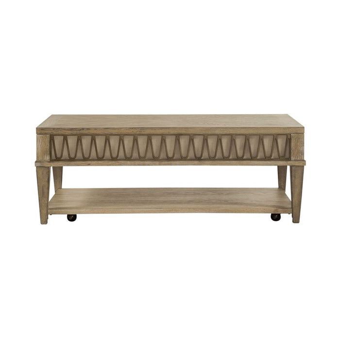 Liberty Furniture Devonshire Cocktail Table in Weathered Sandstone