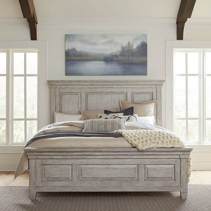 Heartland King Panel Bed, Dresser & Mirror, Chest, Night Stand - homePLUS (Binghamton, NY)