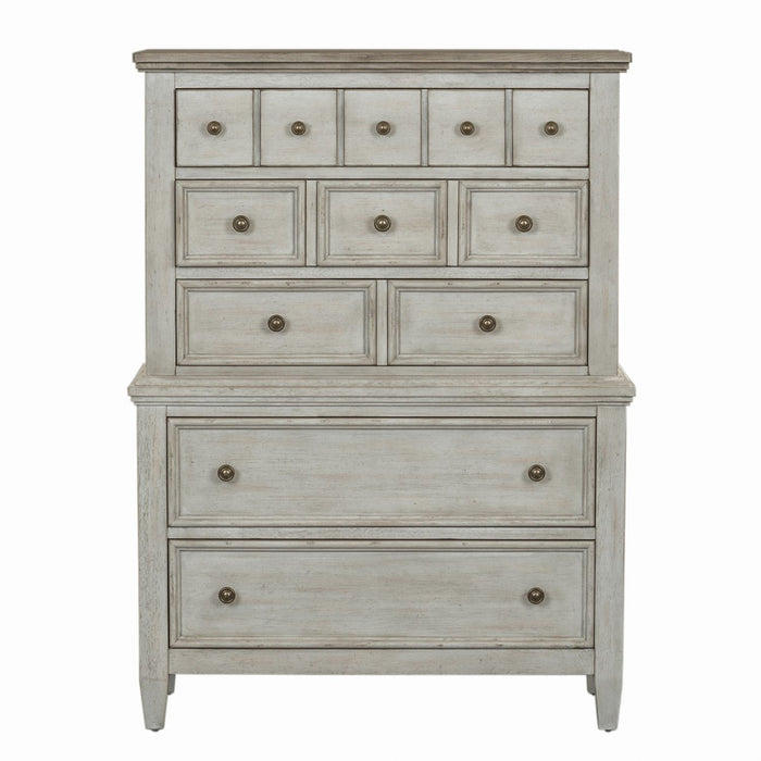 Heartland King Panel Bed, Dresser & Mirror, Chest, Night Stand - homePLUS (Binghamton, NY)