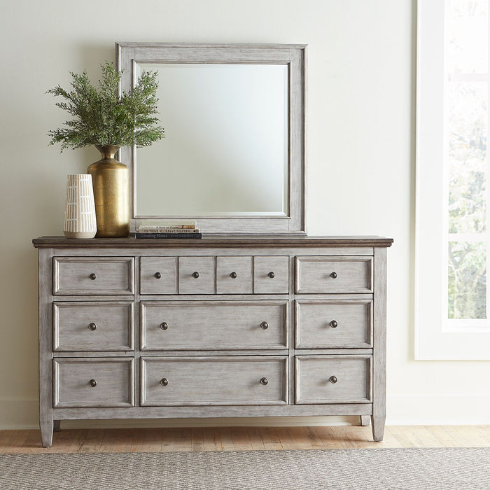 Heartland Queen Panel Bed, Dresser & Mirror - homePLUS (Binghamton, NY)