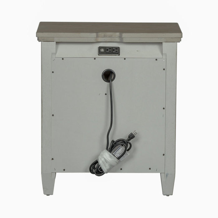 Heartland 2 Drawer Nightstand w/ Charging Station in Antique White image